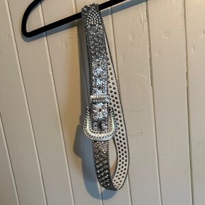 Silver Studded Women's Belt